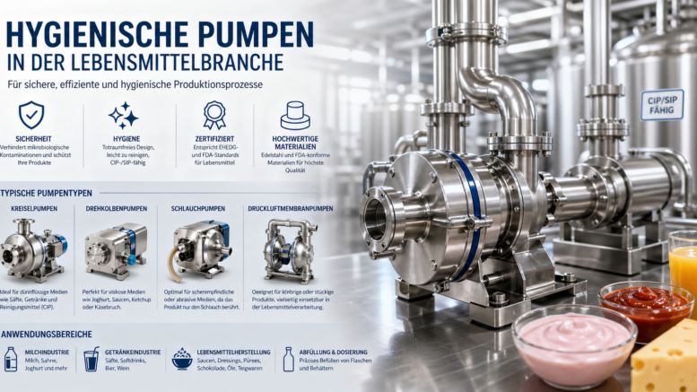 Hygienische Pumpen in der Lebensmittelbranche
